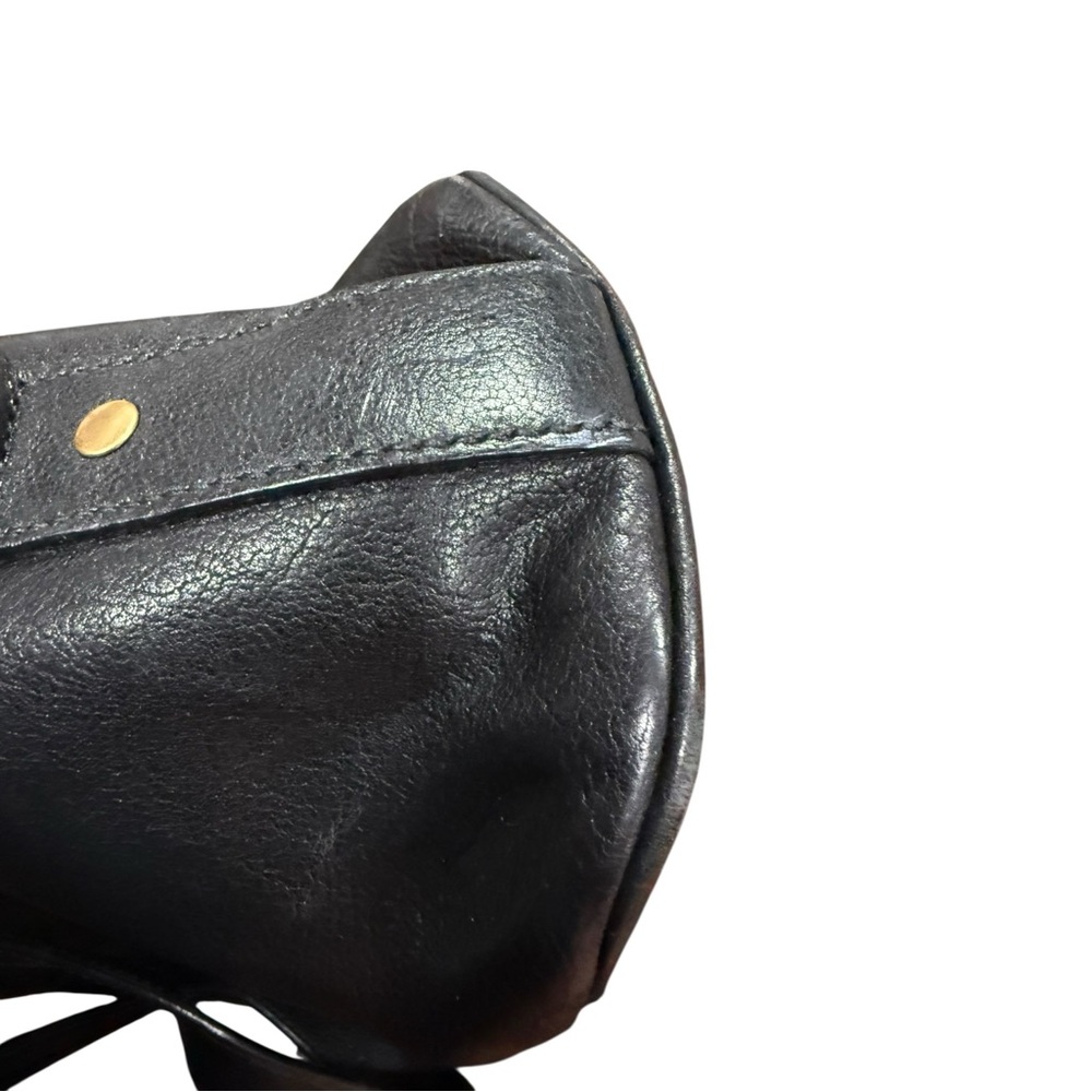 Yves Saint Laurent YSL Muse Black Leather Satchel Bag Gold Hardware - Picture 7 of 9